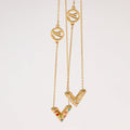 V necklace sparkle