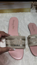 Pink cream sandal