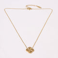 clover necklace gold and silver