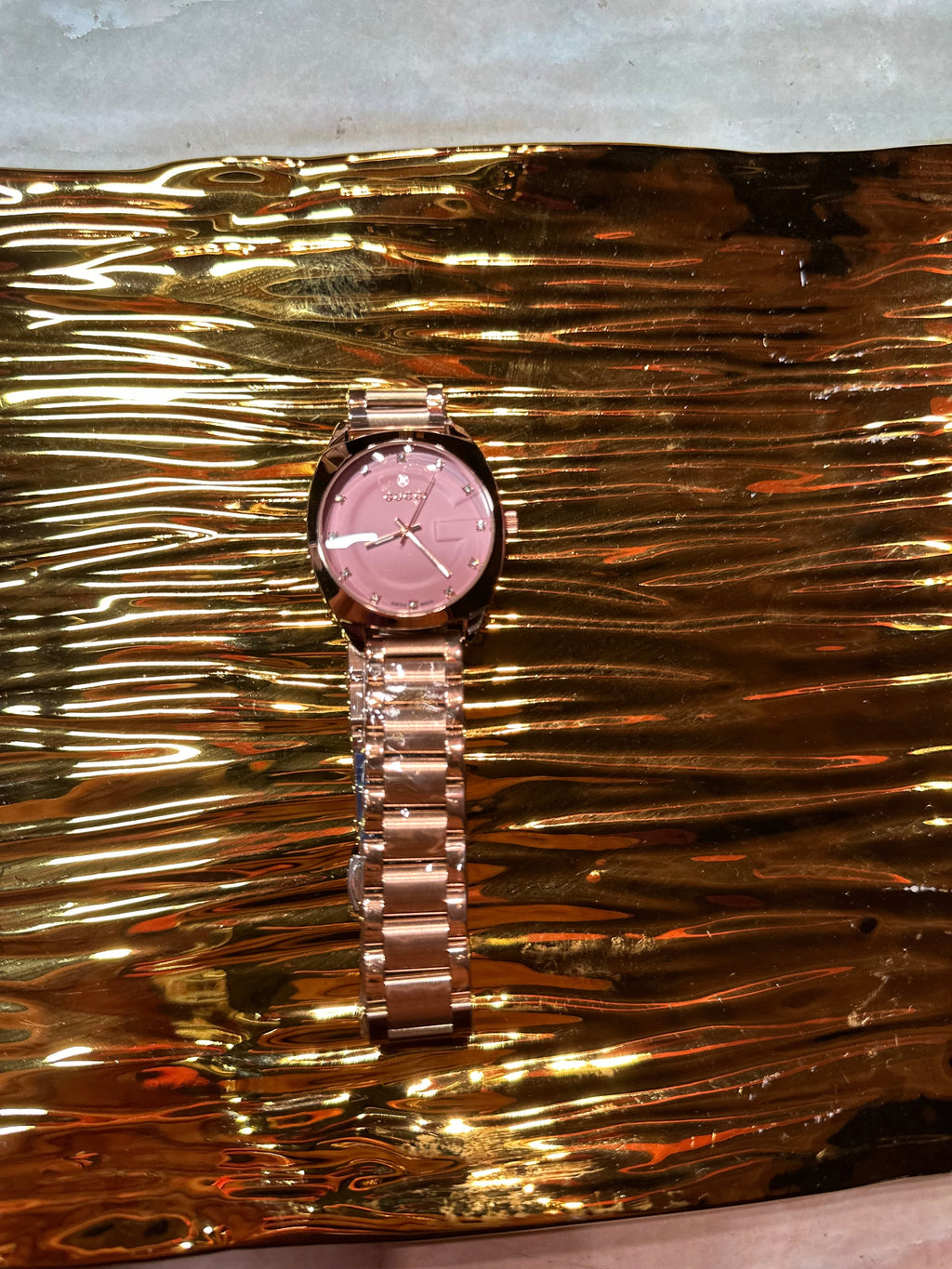 Rose Gold in pink watch