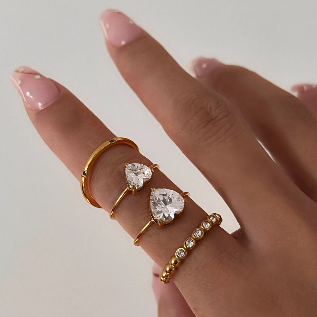 Heart rings