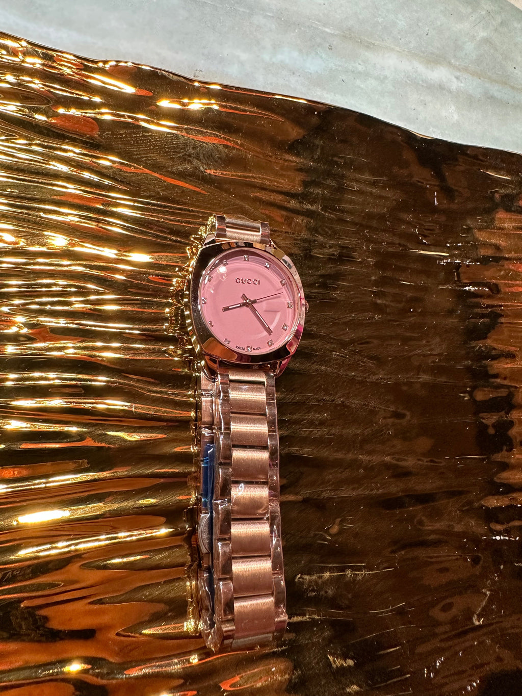 Rose Gold in pink watch