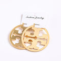 Matte Tory hoop earrings