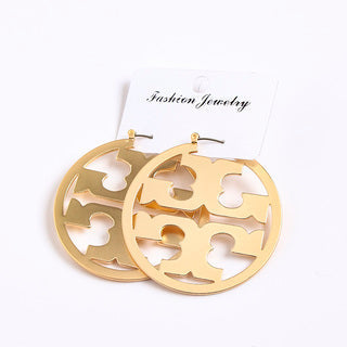 Matte Tory hoop earrings