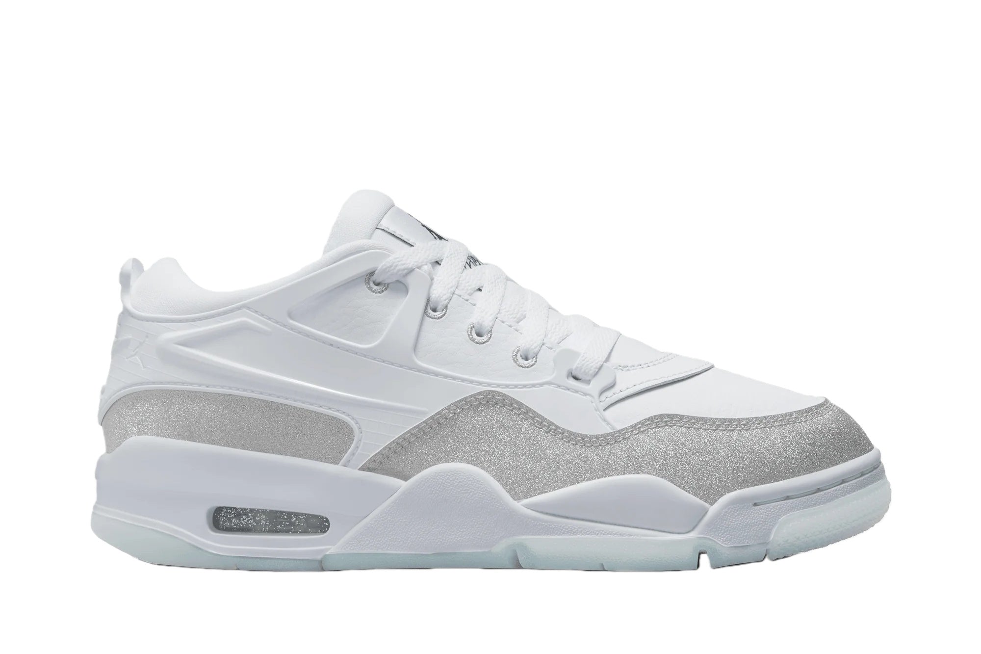 Wmns Jordan 4 RM 'White Silver Glitter'